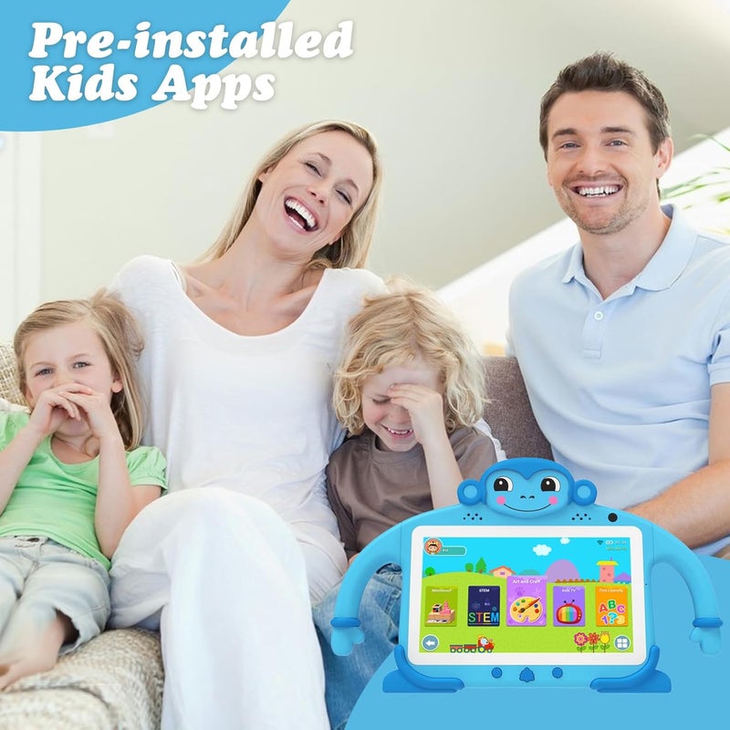 Tbltaca Kids Tablet 7 inch Tablet for Kids 3-7 32GB ROM Toddler Tablets with Youtube WiFi Case, Kids Android Tablets for Kids Toddlers Child Software Installed Parent Controls Lots of Content for Boys Girls - Image 2